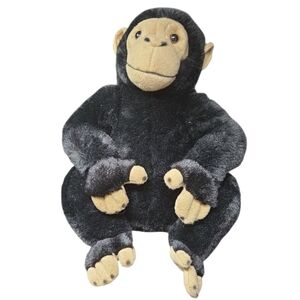 2023 FAO Schwarz Black and Tan Plush Chimpanzee